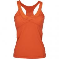 Майка  для фитнеса , силуэт прилегающий, размер 46, оранжевый CASALL