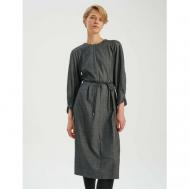 Платье-футляр , повседневное, полуприлегающее, размер 40, серый BGN