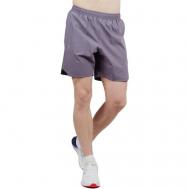 Шорты  для фитнеса , размер 48/M, фиолетовый, серый NORDSKI