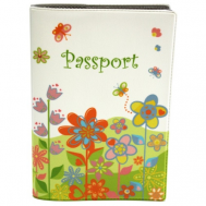 Обложка для паспорта , белый, зеленый DPSkanc