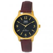 Наручные часы  C154-105, коричневый, золотой Q&Q