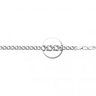 Браслет-цепочка Браслет из серебра 965040802, серебро, 925 проба, родирование, длина 22 см. DRAGOMARKET