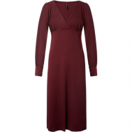 Платье вискоза, повседневное, прилегающее, миди, размер S, бордовый Blendsoflove