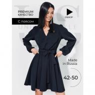 Платье , размер 48, черный UNIQUE Style