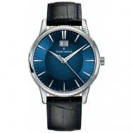 Наручные часы  63003-3BUIN, серебряный, синий Claude Bernard
