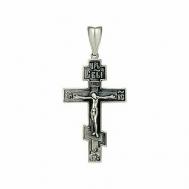 Крестик серебряный православный Jewel Cocktail