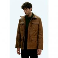 куртка  демисезонная, силуэт прямой, водонепроницаемая, ветрозащитная, размер XL, коричневый Finn Flare