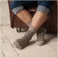 Носки , размер 44-46, серый Бабушкины носки