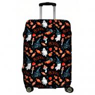 Чехол для чемодана , размер L, коричневый, черный LeJoy