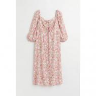 Платье , размер 3XL, розовый, бежевый H&M