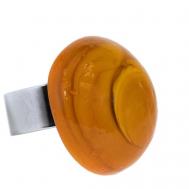 Кольцо , муранское стекло, коричневый Divetro