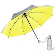 Мини-зонт , механика, 5 сложений, купол 95 см., 6 спиц, для женщин, желтый RainLab