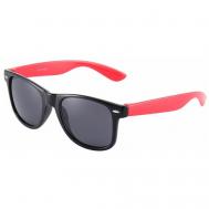 Солнцезащитные очки , вайфареры, оправа: пластик, с защитой от УФ, черный Street Soul