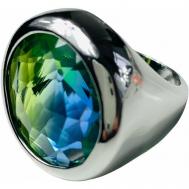 Кольцо , бижутерный сплав, кристалл, размер 17, мультиколор Florento