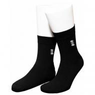 Мужские носки , 5 пар, высокие, размер 29-31, серый, черный Заречье