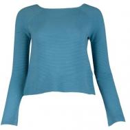Пуловер , длинный рукав, размер L, голубой United Colors of Benetton