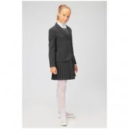 Школьный пиджак , карманы, размер 158/80, серый Инфанта