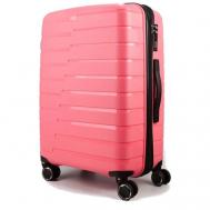 Умный чемодан , 100 л, размер L, розовый Impresa