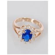 Кольцо помолвочное , фианит, шпинель, размер 19, синий Lotus Jewelry