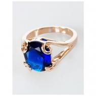 Кольцо помолвочное , шпинель, размер 18, синий Lotus Jewelry