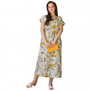 Платье , размер 46, желтый Оптима Трикотаж