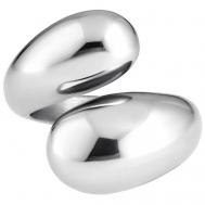Кольцо , размер 19, белый, серебряный Kalinka modern story