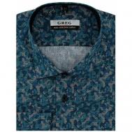 Рубашка , размер 174-184/45, голубой Greg