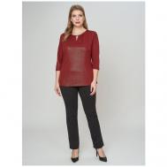 Блуза  , размер 48, бордовый OLSI