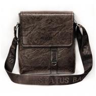 Сумка планшет , коричневый Status Bags
