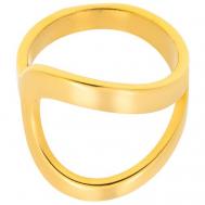 Кольцо , размер 18, желтый, золотой Kalinka modern story