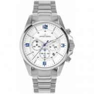 Наручные часы  Sport, серебряный, белый Jacques Lemans