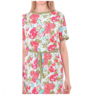 Платье , размер 158,164-100-106, белый, розовый Купалинка
