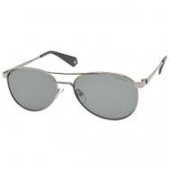 Солнцезащитные очки  PLD 6070/S/X, серебряный, черный Polaroid