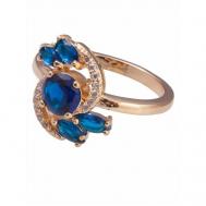 Кольцо помолвочное , шпинель, размер 18, синий Lotus Jewelry