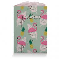 Обложка для паспорта , розовый, фиолетовый Only upprint