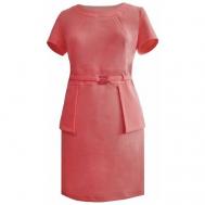 Платье , повседневное, полуприлегающее, макси, размер 40, розовый MILA
