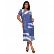 Платье , размер 60, синий TOONTEX