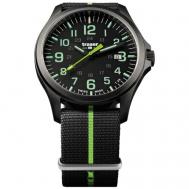 Наручные часы  P67 professional TR.107426, черный, зеленый Traser