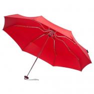 Мини-зонт , механика, 5 сложений, купол 95 см., 8 спиц, чехол в комплекте, красный Knirps