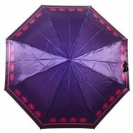 Зонт , автомат, 3 сложения, купол 96 см., 8 спиц, система «антиветер», чехол в комплекте, в подарочной упаковке, для женщин, фиолетовый SPONSA