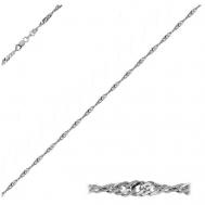 Браслет-цепочка , серебро, 925 проба, длина 17 см. Юверос