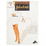 Колготки   Classic Oda Elegance, 40 den, размер 3, бежевый, коричневый FILODORO