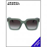 Солнцезащитные очки , квадратные, с защитой от УФ, градиентные, для женщин, зеленый ISABEL MARANT