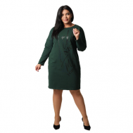 Платье , размер 60, зеленый Elena Tex