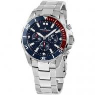 Наручные часы  Sports 1-2091G, серебряный, синий Jacques Lemans
