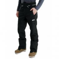 брюки для сноубординга , карманы, мембрана, водонепроницаемые, размер L, черный Picture Organic