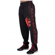 брюки , карманы, размер L-XL, черный, красный Gorilla Wear