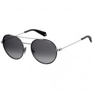 Солнцезащитные очки , овальные, оправа: металл, поляризационные, черный Polaroid