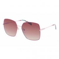 Солнцезащитные очки , квадратные, оправа: металл, градиентные, для женщин, красный Tous