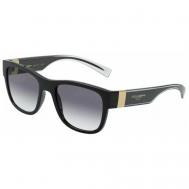 Солнцезащитные очки DOLCE & GABBANA, прямоугольные, оправа: пластик, с защитой от УФ, градиентные, для мужчин, черный Dolce&Gabbana